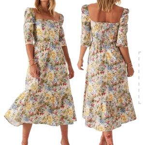 Reformation Cyprus Dress in Countryside Print